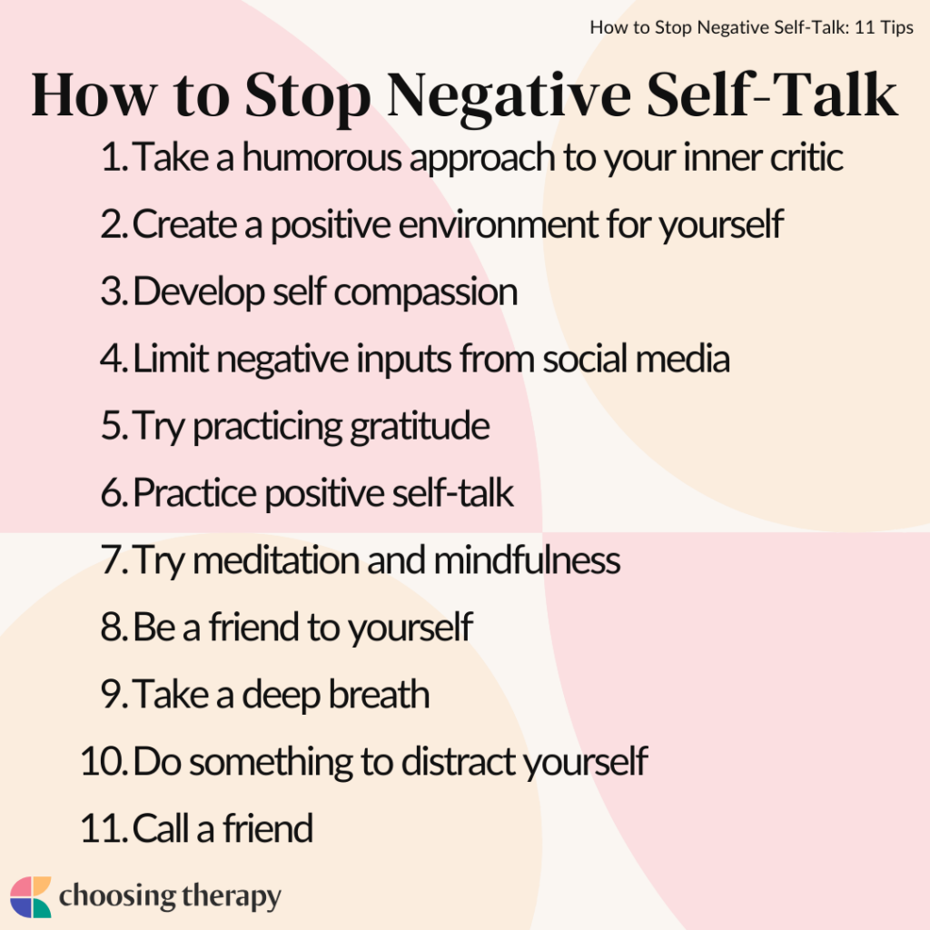 How to Stop Negative Self-Talk: 11 Tips