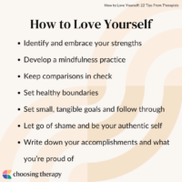 How to Love Yourself: 22 Tips From Therapists