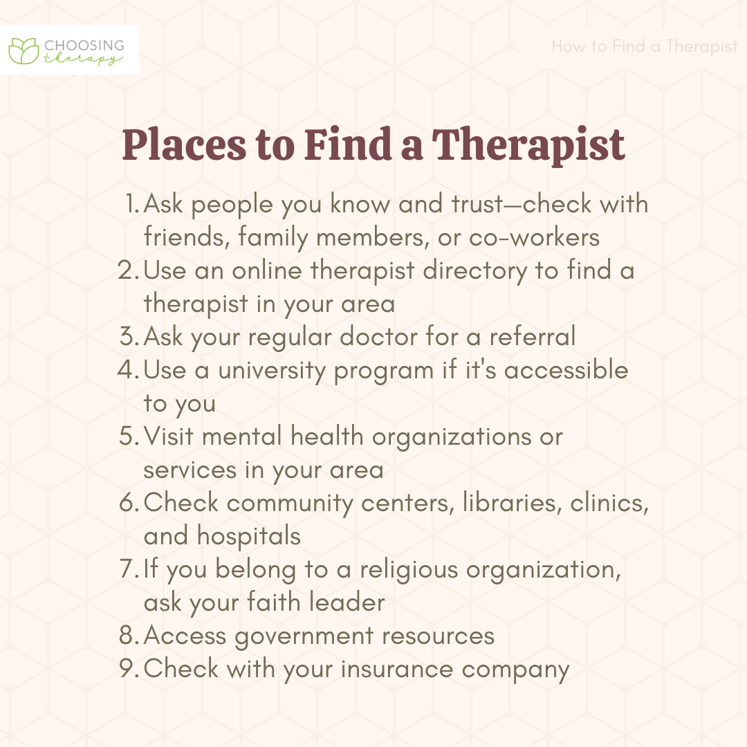 9 Ways To Find The Right Therapist   3 