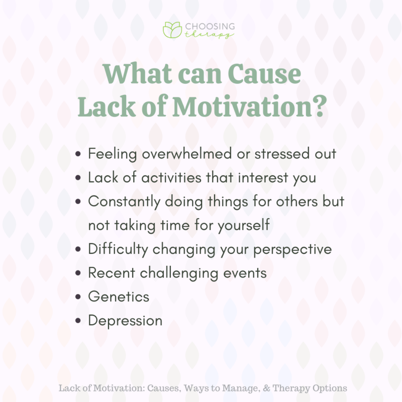 Lack of Motivation: Causes, Ways to Manage, & Therapy Options