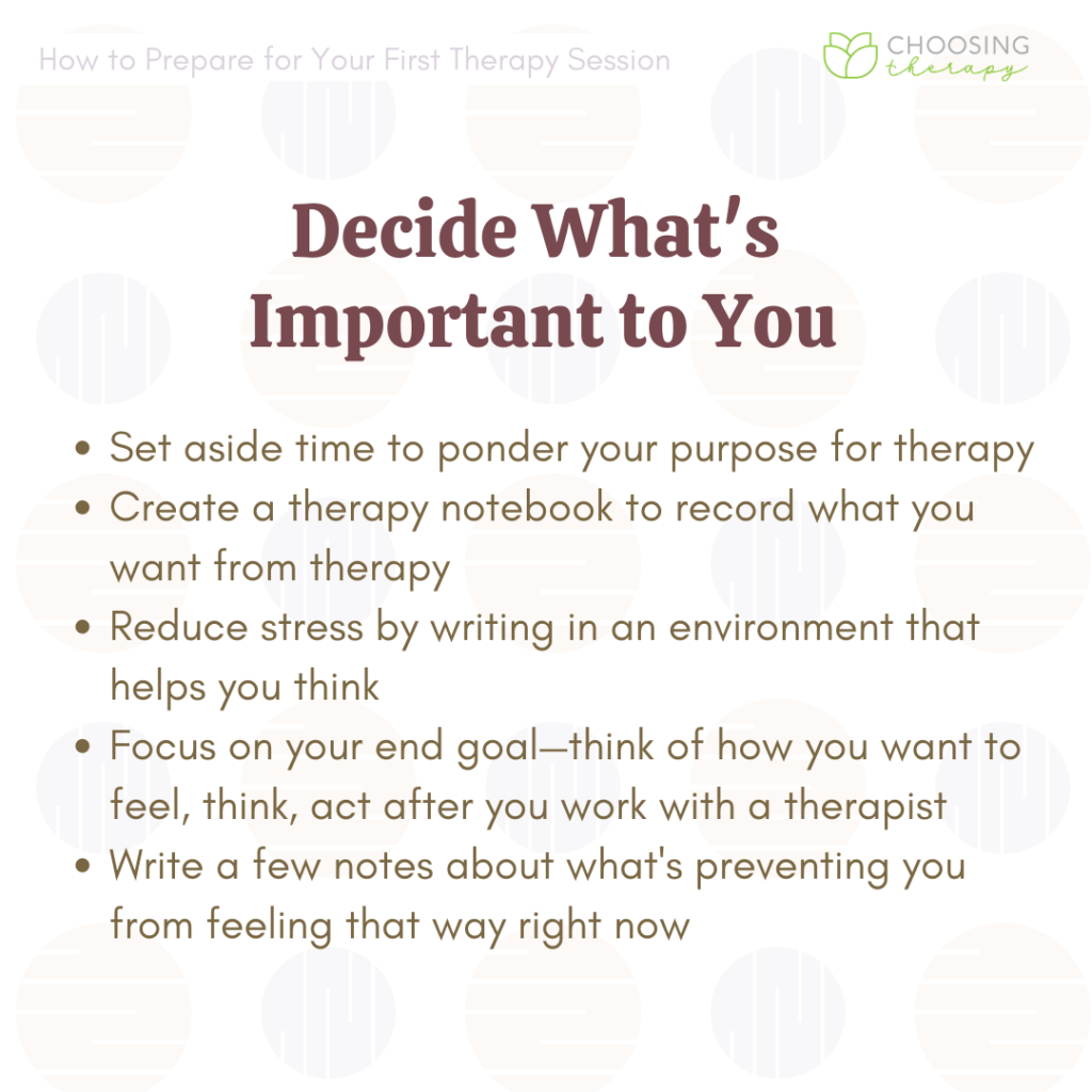 13 Tips To Help You Prepare For Your First Therapy Session