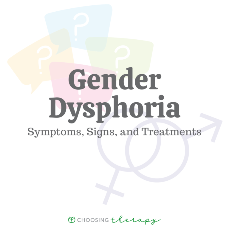 Gender Dysphoria Symptoms Signs And Treatments