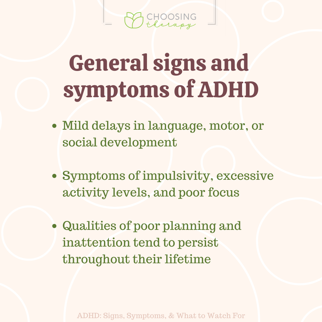 Adhd Symptoms And Signs What To Watch For