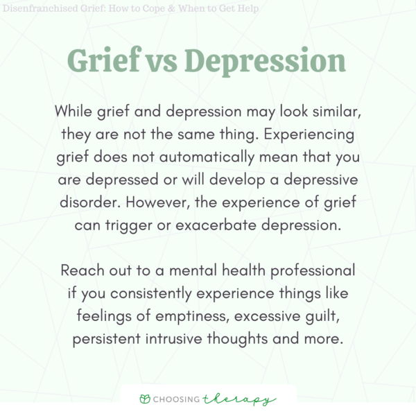 Disenfranchised Grief: How to Cope & When to Get Help