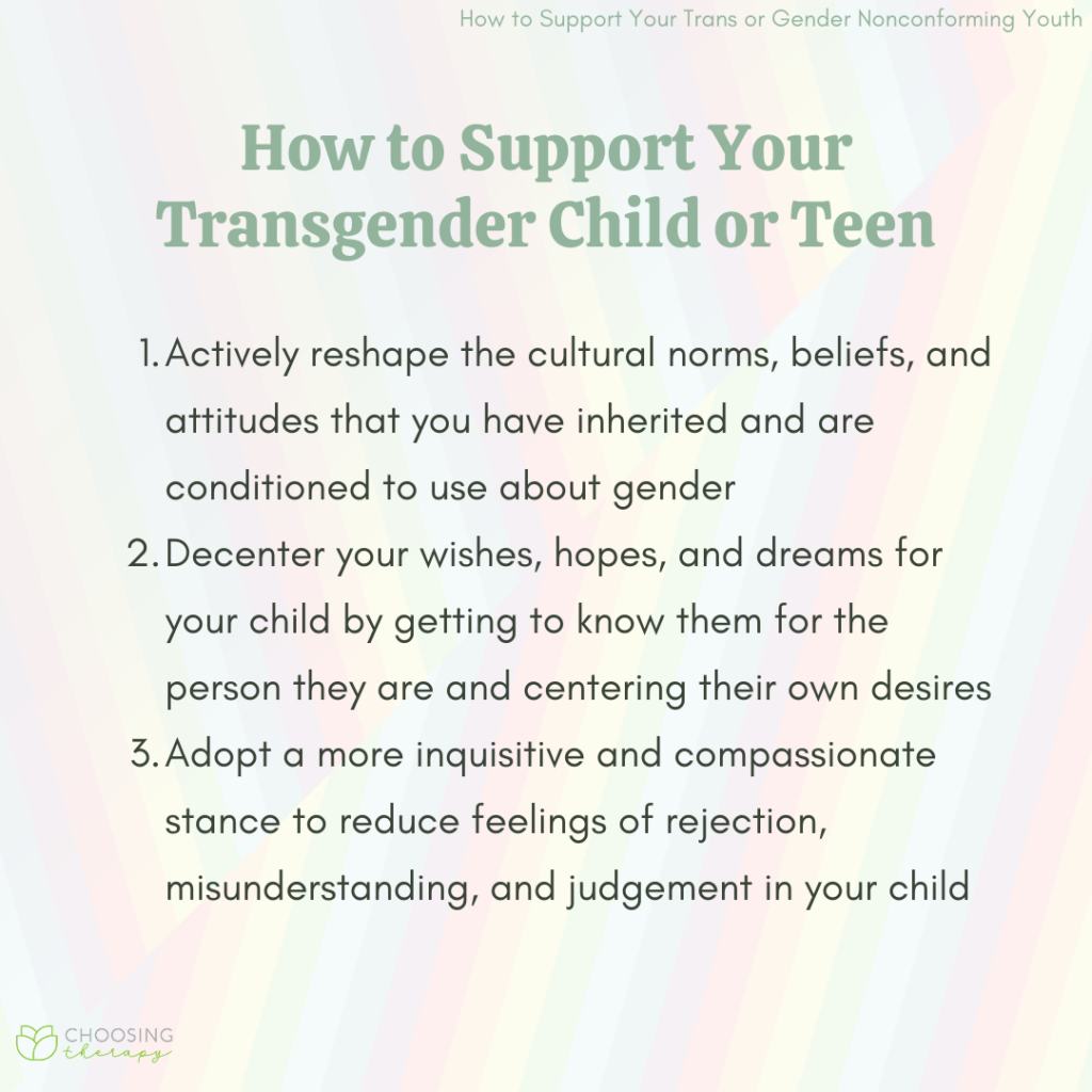 How To Support Your Trans Or Gender Nonconforming Youth