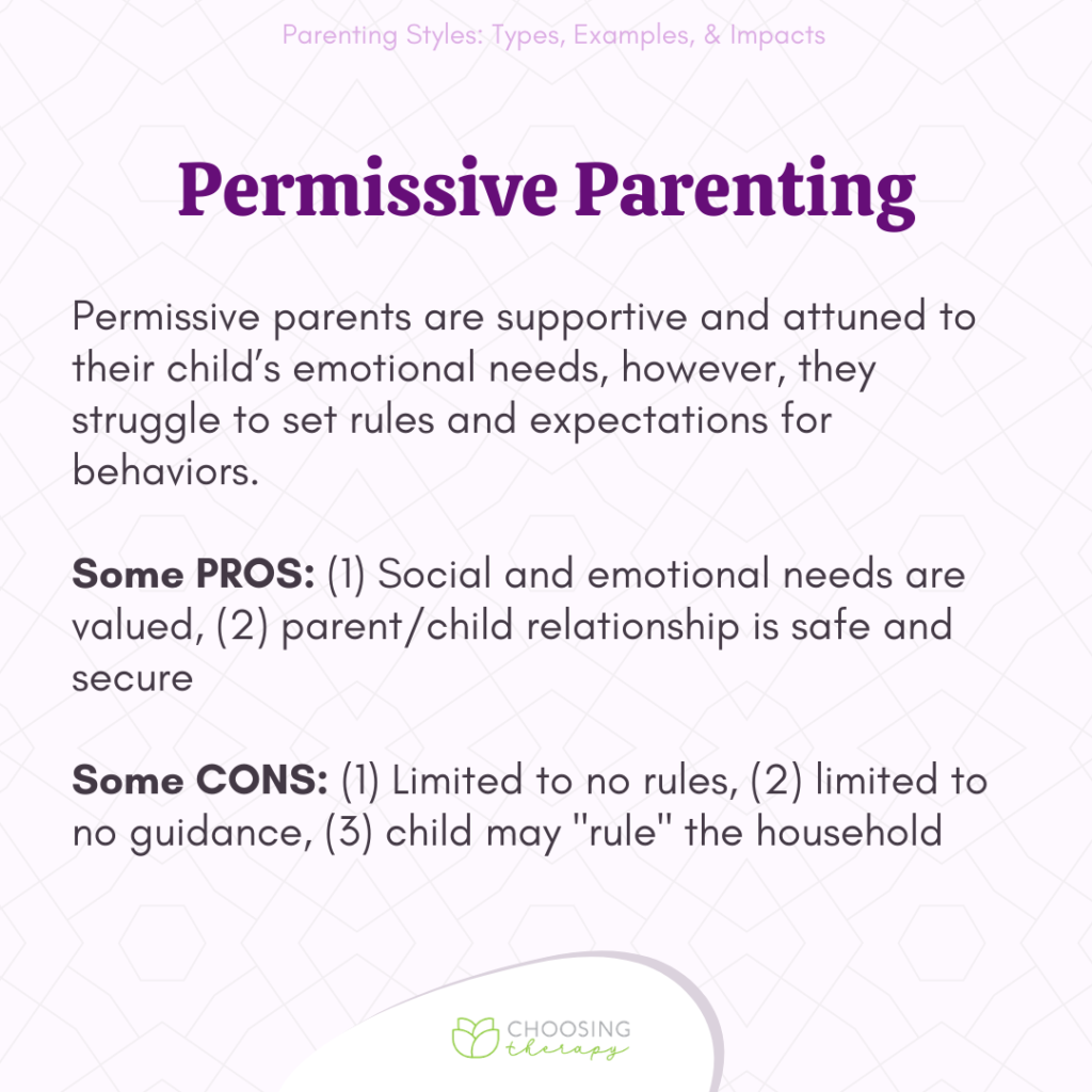 Parenting Styles: Types, Examples, & Impacts - Choosing Therapy