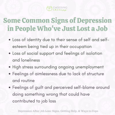 Signs of Depression After a Job Loss & 11 Ways to Cope