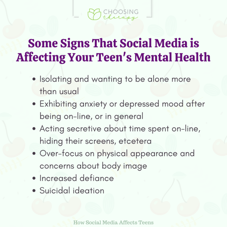 How Social Media Affects Teens - Choosing Therapy