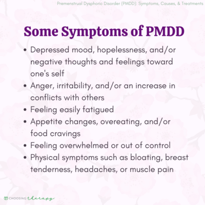 Premenstrual Dysphoric Disorder (PMDD)