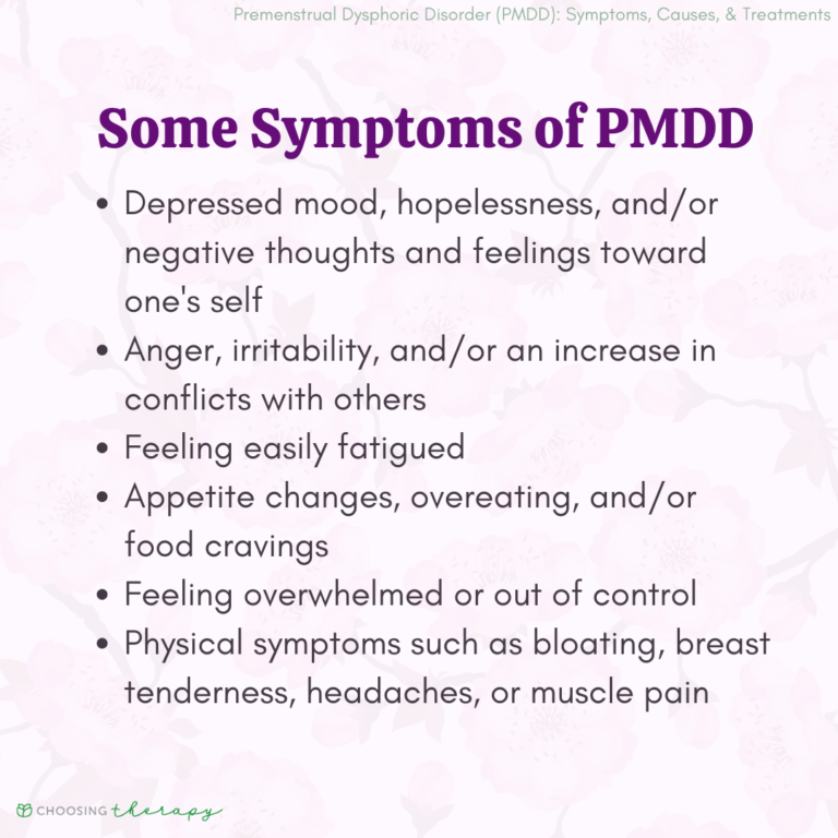 Premenstrual Dysphoric Disorder Pmdd