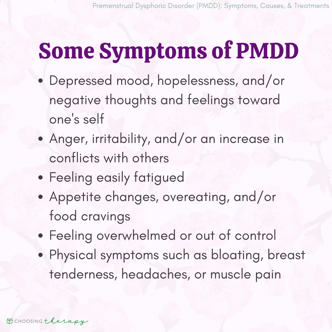 PMDD may be described as Premenstrual Syndrome (PMS) on steroids, and it is  estimated that approximately 3-8% of menstruating women strug