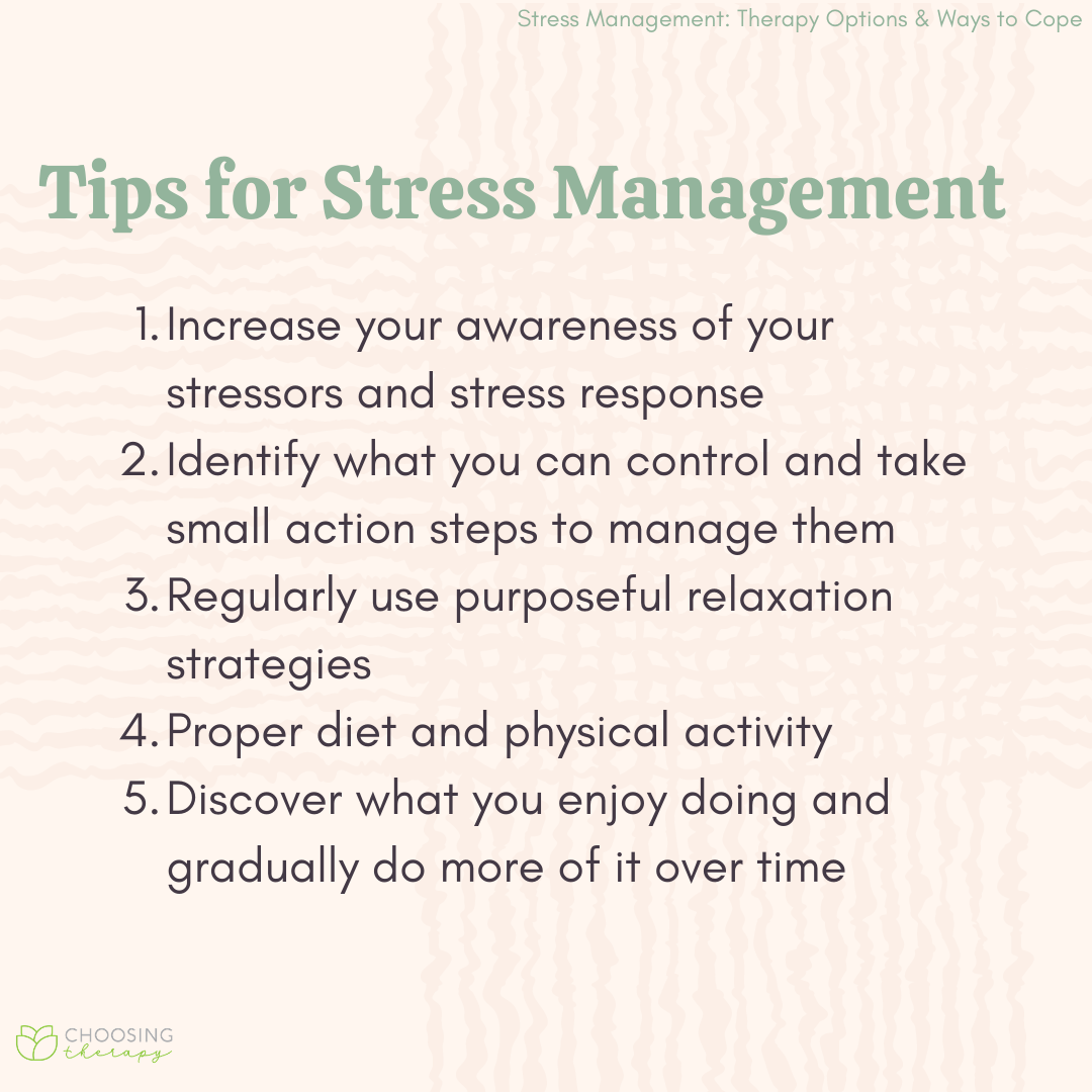 Stress Management: 5 Ways to Cope & 7 Therapy Options