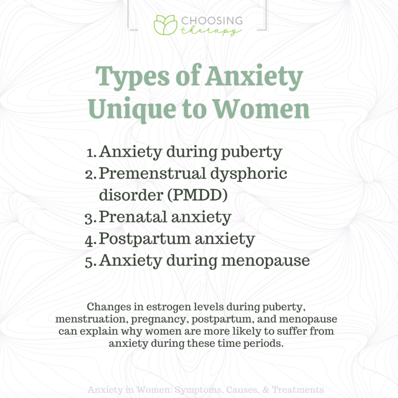 Anxiety in Women: Symptoms, Causes, & Treatments