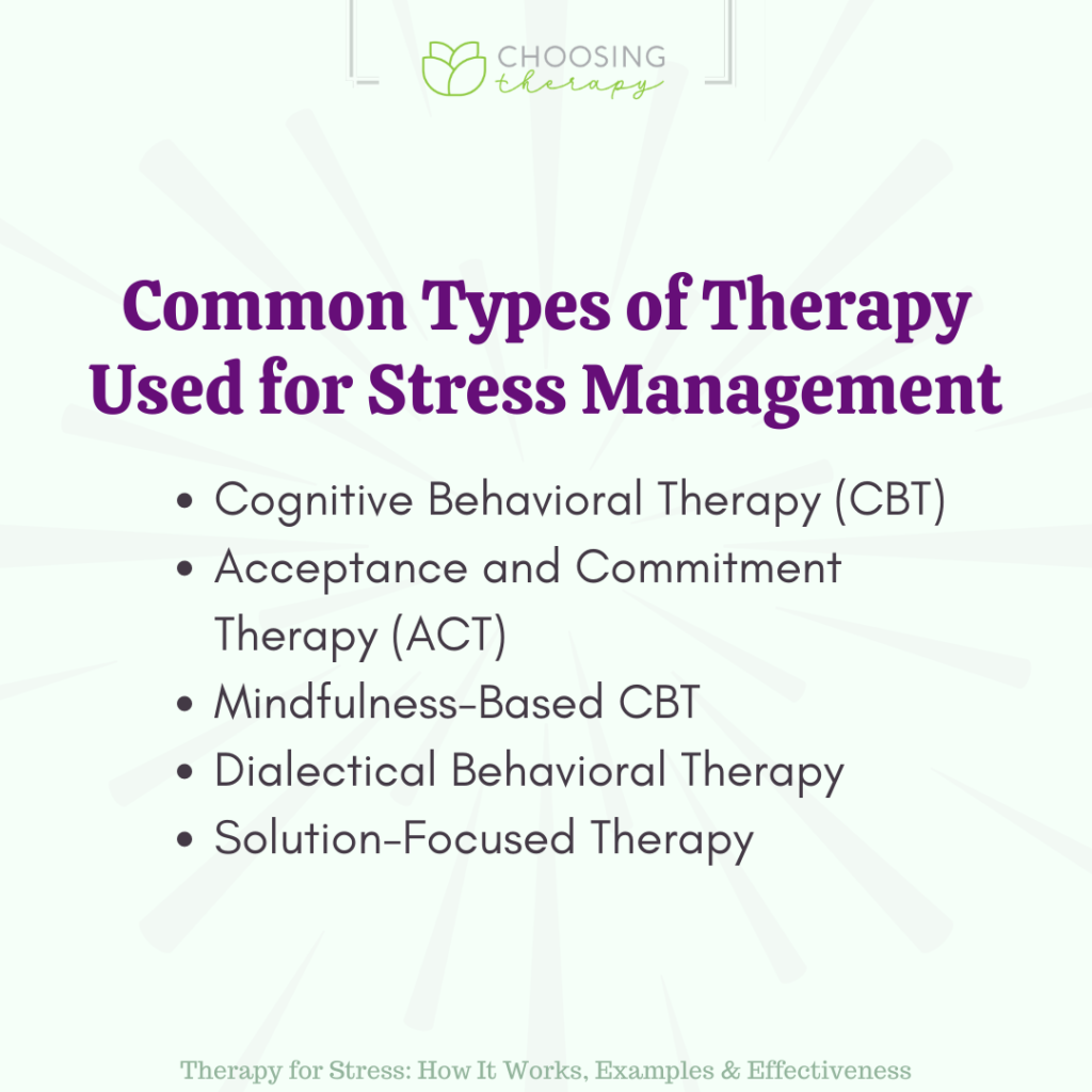 Therapy for Stress: How It Works, Examples & Effectiveness