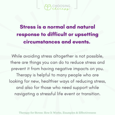 Therapy For Stress: How It Works, Examples & Effectiveness