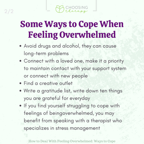 10 Ways To Cope When You're Feeling Overwhelmed