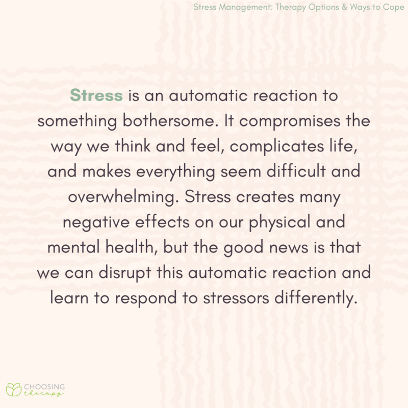 Stress Management: 5 Ways to Cope & 7 Therapy Options