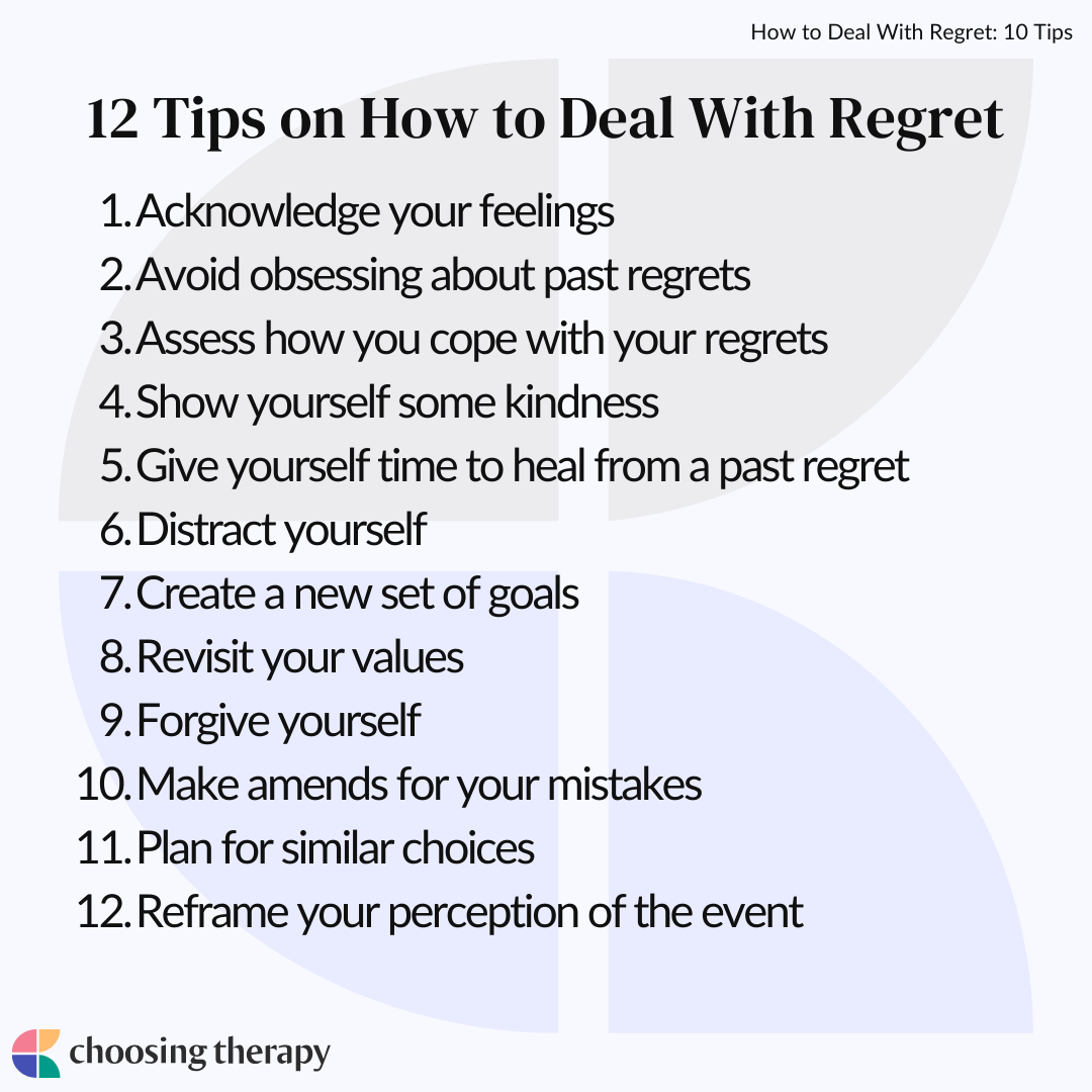 How to stop reliving past regrets/mistakes from your mind, even