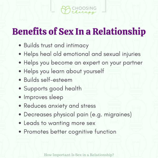 How Important Is Sex In A Relationship Choosing Therapy 8363