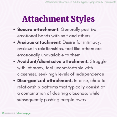 Attachment Disorders in Adults: Types, Symptoms, & Treatments