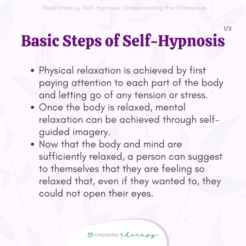 Meditation Vs. Self-Hypnosis: Understanding the Differences