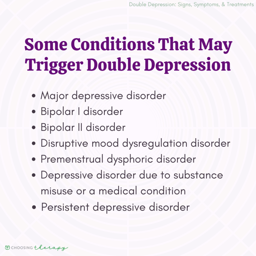 presentation of double depression