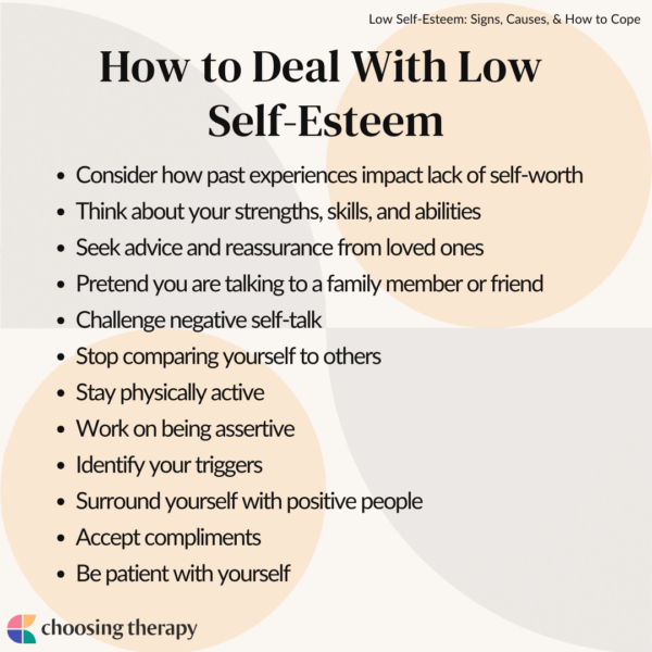 Low Self-Esteem: Signs, Causes, & How to Cope - Choosing Therapy