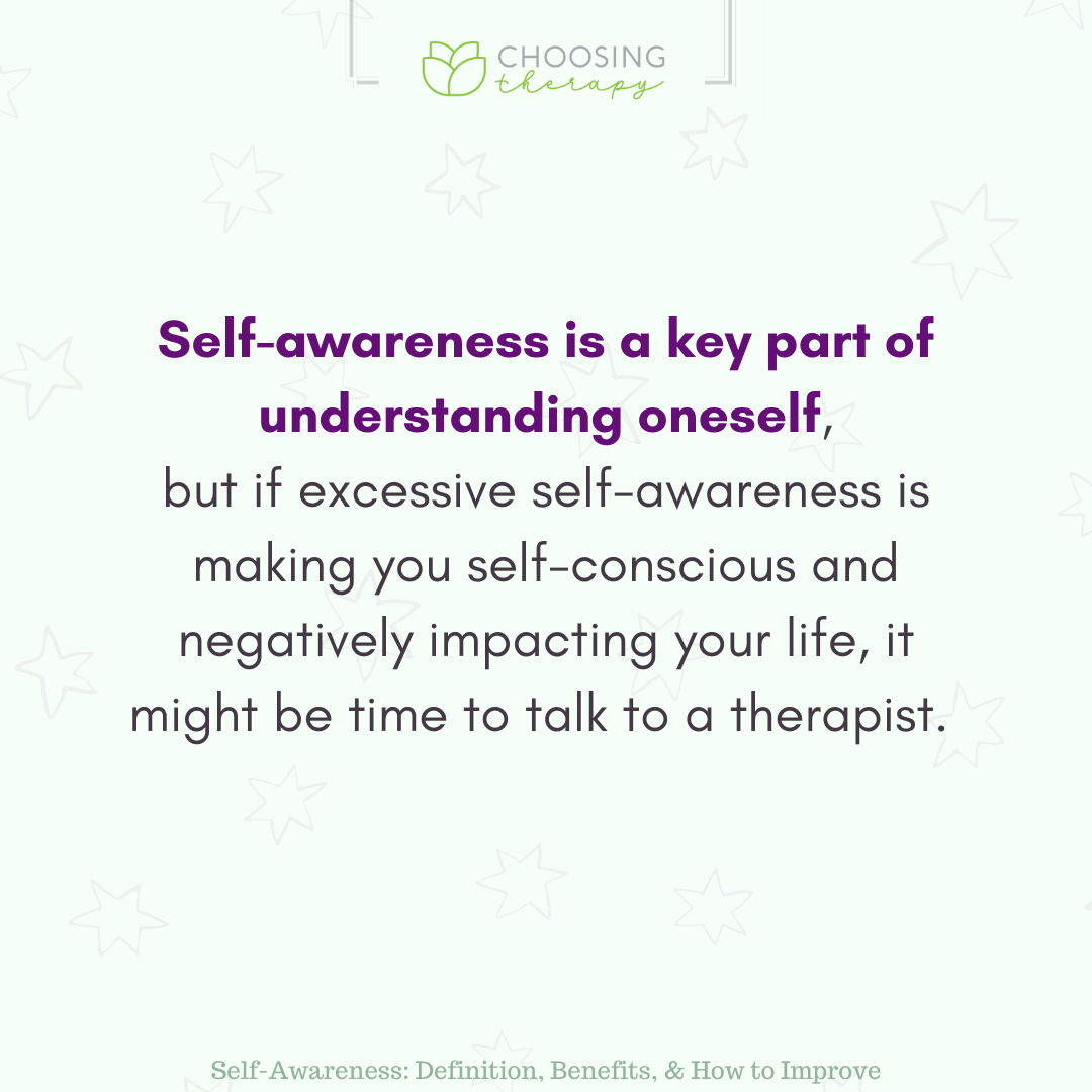 what does self awareness mean in counselling