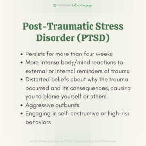 Acute Stress Disorder vs. PTSD: What Are the Key Differences?