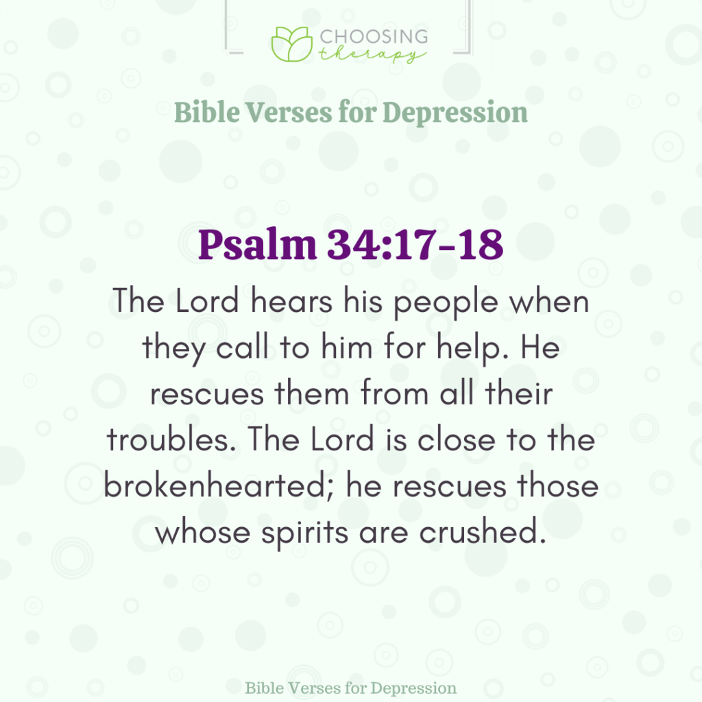 30 Bible Verses for Depression - Choosing Therapy