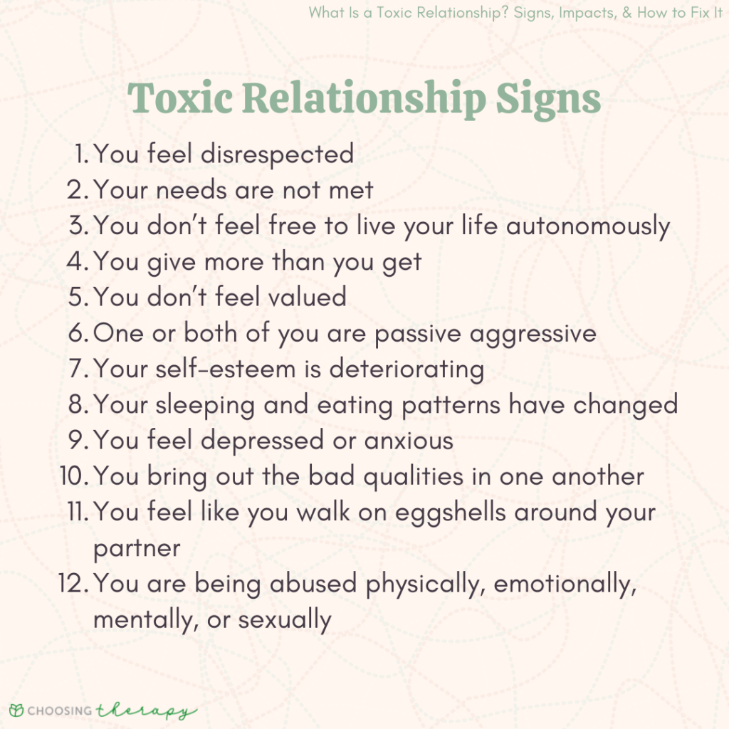 21 Signs of a Toxic Relationship & What to Do About It