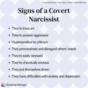 15 Signs of a Covert Narcissist