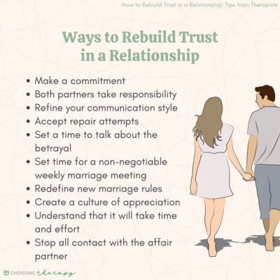 How to Rebuild Trust in a Relationship: 20 Tips from Therapists