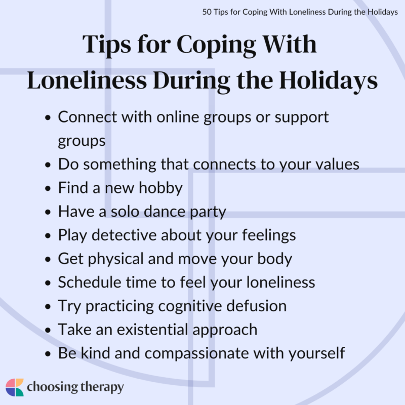 50 Tips for Coping With Loneliness During the Holidays