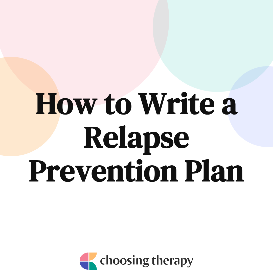 How To Write A Relapse Prevention Plan 2407