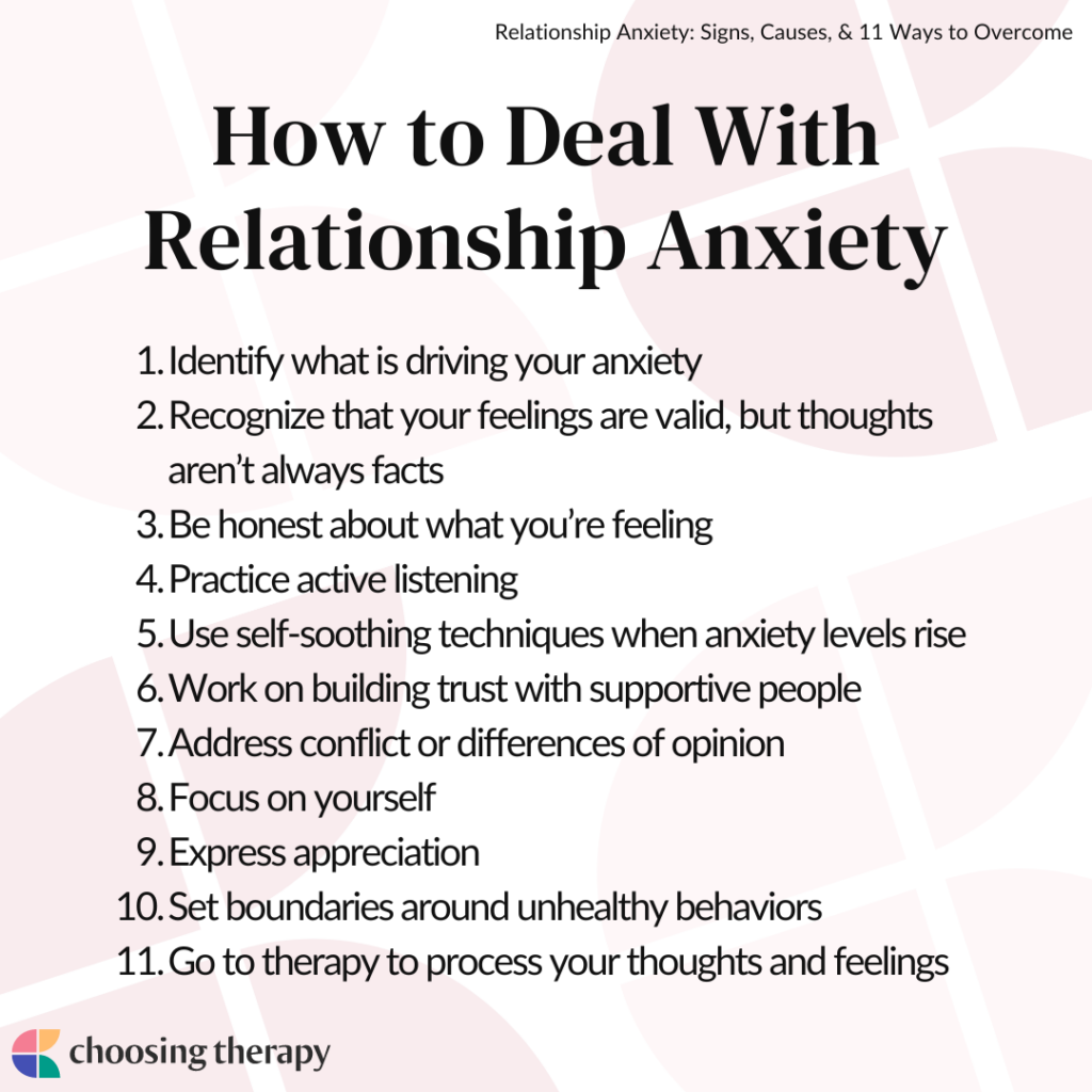 7 Signs of Relationship Anxiety & 8 Healthy Tips for Improvement