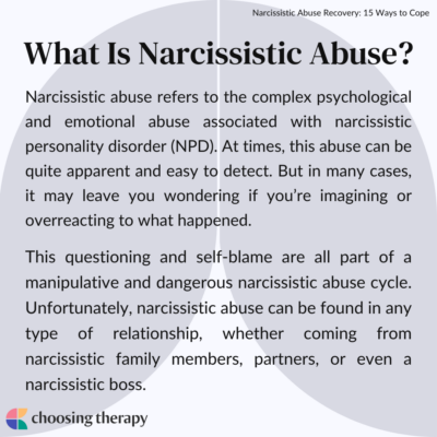 Narcissistic Abuse Recovery: 15 Ways to Cope