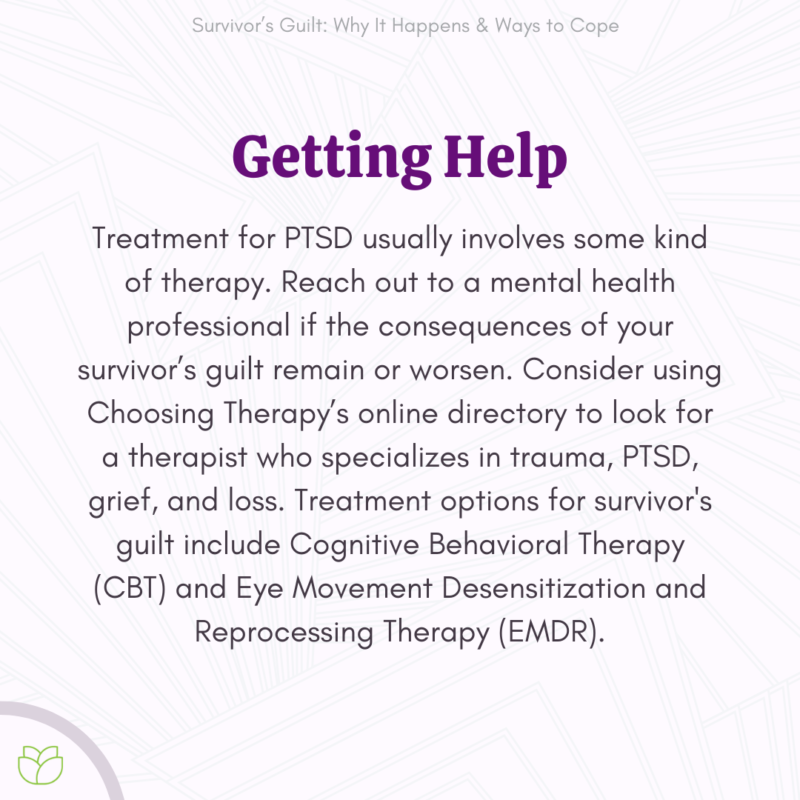 Survivor’s Guilt: Why It Happens & 7 Ways to Cope - Choosing Therapy