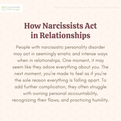 What a Narcissist Does at the End of a Relationship