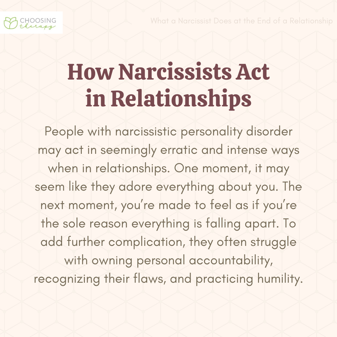 What A Narcissist Does At The End Of A Relationship