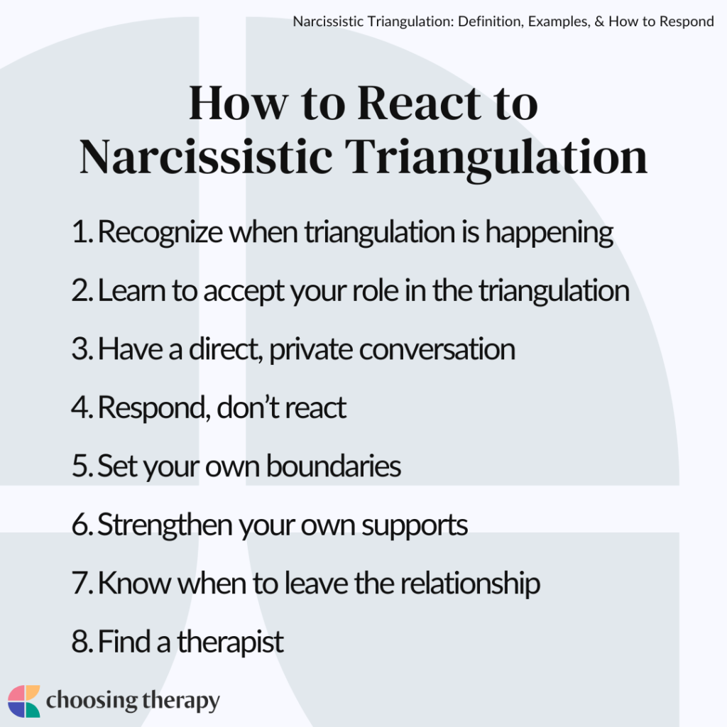 Narcissistic Triangulation: Definition, Examples, & How to Respond