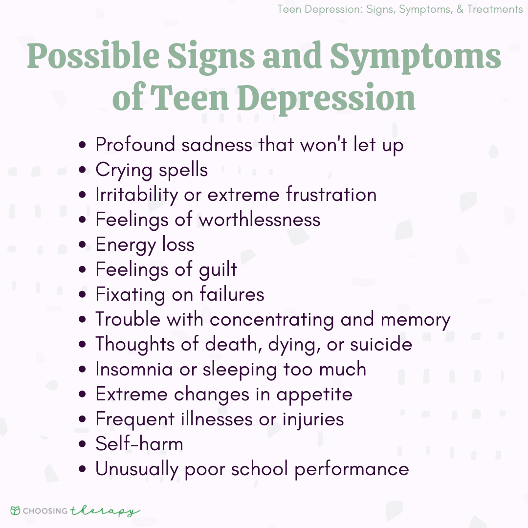 teen depression in school