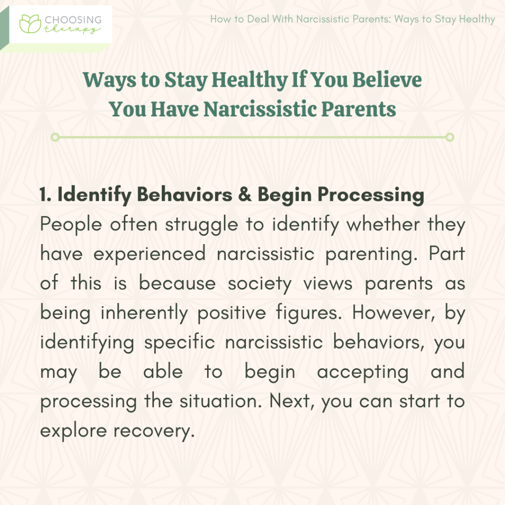 7 Tips To Help Deal With Narcissistic Parents