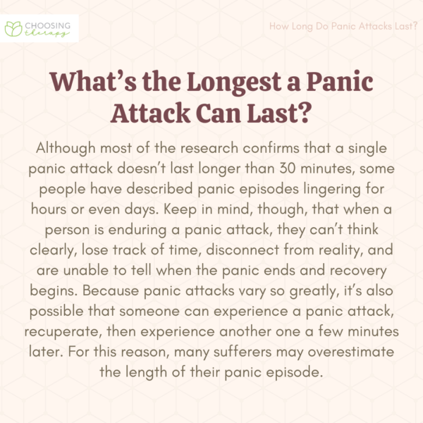 How Long Do Panic Attacks Last? Duration & How to Cope