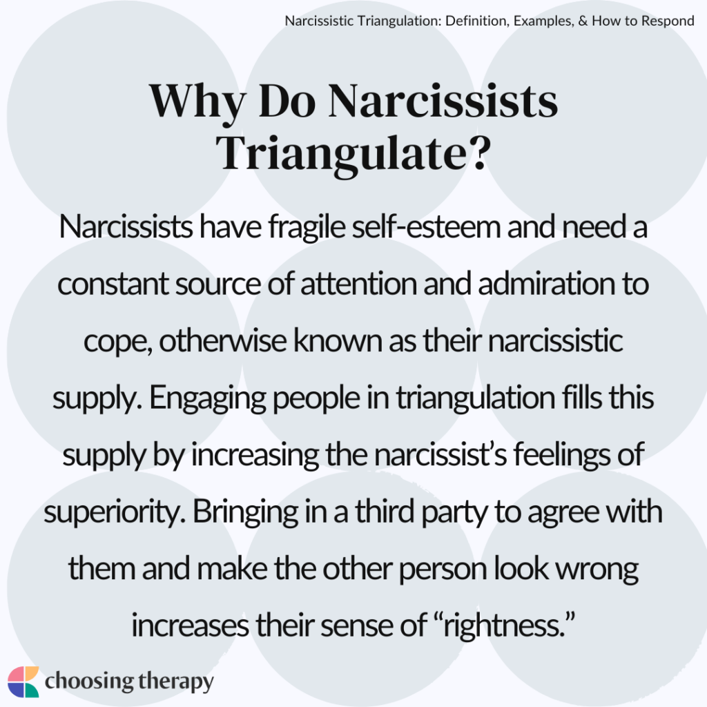 Narcissistic Triangulation: Definition, Examples, & How to Respond