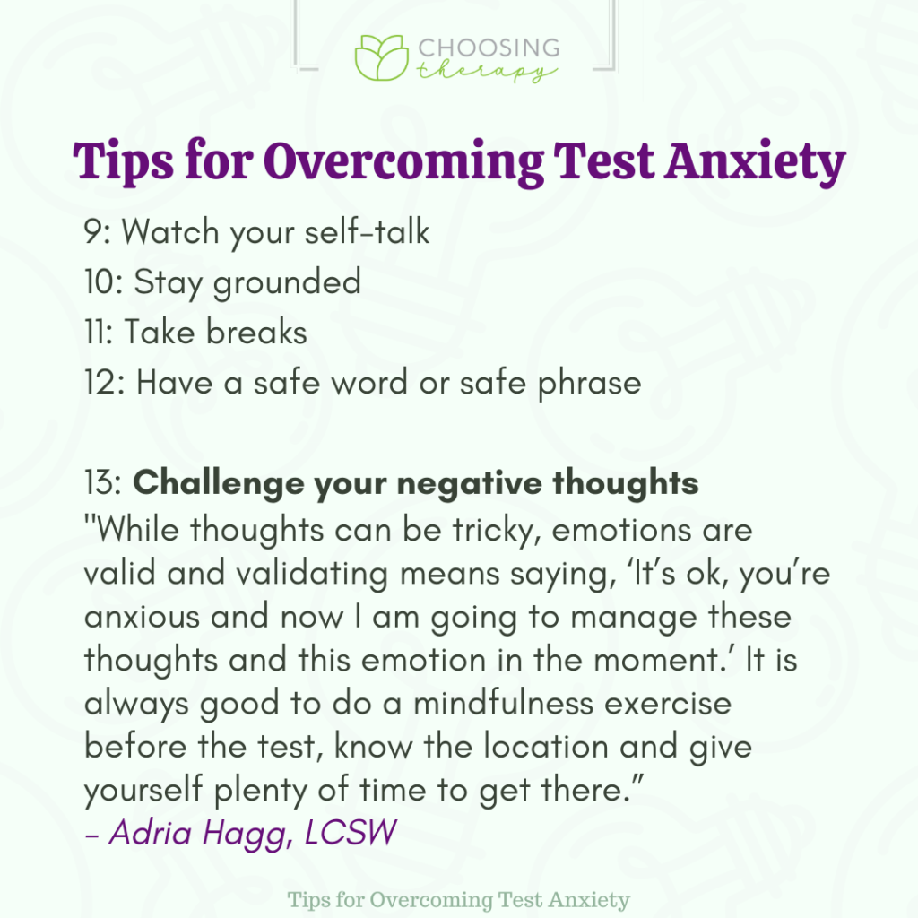 17 Tips for Overcoming Test Anxiety - Choosing Therapy