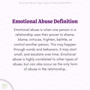 What is Emotional Abuse?