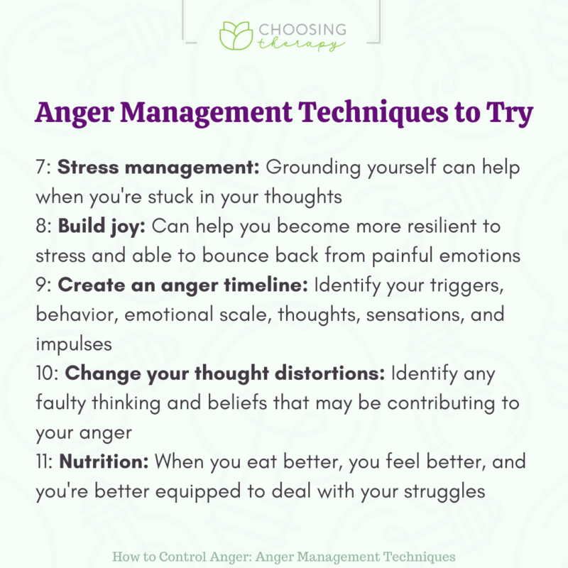 How to Control Anger: 21 Anger Management Techniques - Choosing Therapy