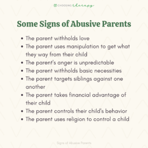 15 Signs You Have Abusive Parents