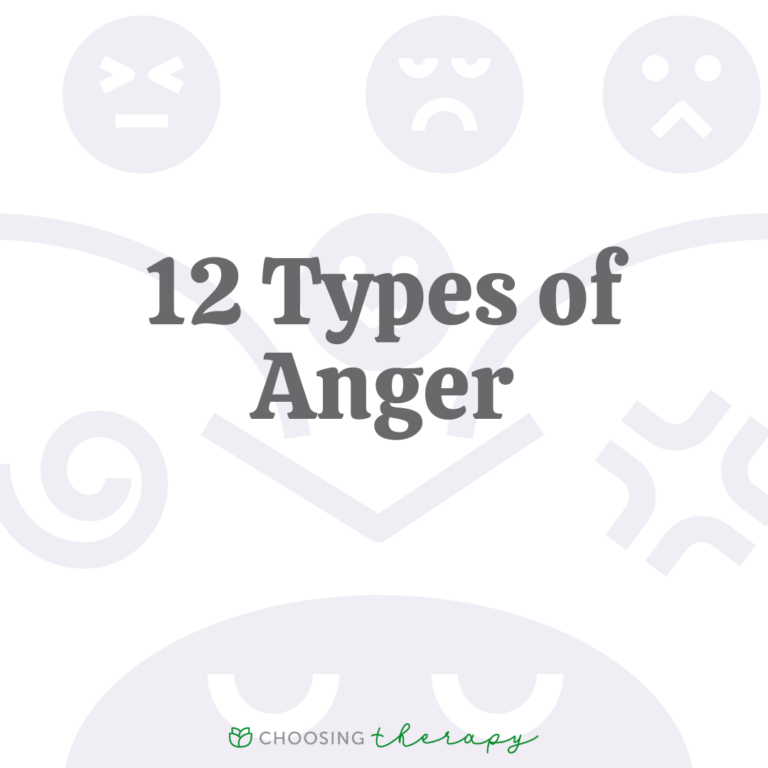 12 Types of Anger - Choosing Therapy